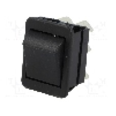 Intrerupator ON-(ON), 2 pozitii, DPDT, BULGIN - C1561ABMBB