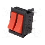 Intrerupator ON-ON + ON-ON, 2 pozitii, SPDT x2, SCI - R13-90P-CC-01-BRR Intrerupator ON-ON + ON-ON, 2 pozitii, SPDT x2, SCI - R13-90P-CC-01-BRR