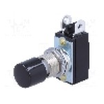Intrerupator acţionat prin apasare, 2 pozitii, mod comutare ON-(OFF), SPST, NKK SWITCHES - SB221NC Intrerupator acţionat prin apasare, 2 pozitii, mod comutare ON-(OFF), SPST, NKK SWITCHES - SB221NC