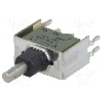 Intrerupator acţionat prin apasare, 2 pozitii, mod comutare ON-(ON), SPDT, NKK SWITCHES - M2B15AA5G13 Intrerupator acţionat prin apasare, 2 pozitii, mod comutare ON-(ON), SPDT, NKK SWITCHES - M2B15AA5G13