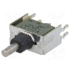 Intrerupator acţionat prin apasare, 2 pozitii, mod comutare ON-(ON), SPDT, NKK SWITCHES - M2B15AA5G13