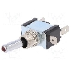 Intrerupator basculant, 2 pozitii, mod comutare OFF-ON, SPST, SCI - R13-404AL-01-HWR Intrerupator basculant, 2 pozitii, mod comutare OFF-ON, SPST, SCI - R13-404AL-01-HWR