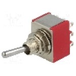 Intrerupator basculant, 2 pozitii, mod comutare ON-ON, 3PDT, IC SWITCHES - IC3101T1B1M1QE Intrerupator basculant, 2 pozitii, mod comutare ON-ON, 3PDT, IC SWITCHES - IC3101T1B1M1QE