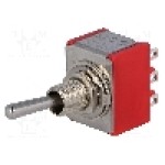 Intrerupator basculant, 2 pozitii, mod comutare ON-ON, 3PDT, {{Producator}} - 1M31T1B1M1QE Intrerupator basculant, 2 pozitii, mod comutare ON-ON, 3PDT, {{Producator}} - 1M31T1B1M1QE