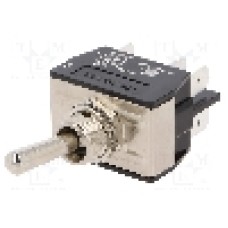 Intrerupator basculant, 2 pozitii, mod comutare ON-ON, DPDT, BULGIN - C3960BB