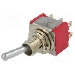 Intrerupator basculant, 2 pozitii, mod comutare ON-ON, DPDT, C&K - 7201SYZQE Intrerupator basculant, 2 pozitii, mod comutare ON-ON, DPDT, C&K - 7201SYZQE