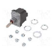 Intrerupator basculant, 2 pozitii, mod comutare (ON)-ON, DPDT, HONEYWELL - 2NT1-8