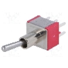 Intrerupator basculant, 2 pozitii, mod comutare ON-ON, DPDT, IC SWITCHES - IC2101T1B2M2QE