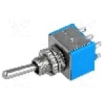 Intrerupator basculant, 2 pozitii, mod comutare ON-ON, DPDT, NINIGI - TSX103 Intrerupator basculant, 2 pozitii, mod comutare ON-ON, DPDT, NINIGI - TSX103