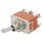 Intrerupator basculant, 2 pozitii, mod comutare ON-ON, DPDT, PANASONIC - T215NSULCSAFJ