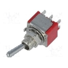 Intrerupator basculant, 2 pozitii, mod comutare ON-ON, DPDT, {{Producator}} - 