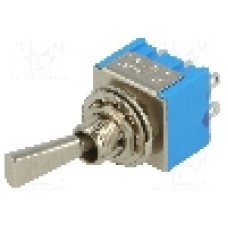 Intrerupator basculant, 2 pozitii, mod comutare ON-ON, DPDT, {{Producator}} - TSM202F1