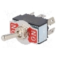 Intrerupator basculant, 2 pozitii, mod comutare ON-ON, DPDT, SCI, R13-28B-01-HPH, T212430