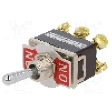 Intrerupator basculant, 2 pozitii, mod comutare ON-ON, DPDT, SCI - R13-29B-07-HPH