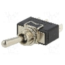 Intrerupator basculant, 2 pozitii, mod comutare ON-(ON), SPDT, BULGIN - C3911BA