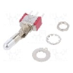 Intrerupator basculant, 2 pozitii, mod comutare ON-ON, SPDT, C&K - 7101K2CQE Intrerupator basculant, 2 pozitii, mod comutare ON-ON, SPDT, C&K - 7101K2CQE