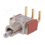 Intrerupator basculant, 2 pozitii, mod comutare ON-ON, SPDT, C&K - 7101MD9ABE Intrerupator basculant, 2 pozitii, mod comutare ON-ON, SPDT, C&K - 7101MD9ABE