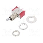 Intrerupator basculant, 2 pozitii, mod comutare ON-ON, SPDT, C&K - 7101MYZQE Intrerupator basculant, 2 pozitii, mod comutare ON-ON, SPDT, C&K - 7101MYZQE