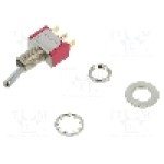 Intrerupator basculant, 2 pozitii, mod comutare ON-(ON), SPDT, C&K - 7108SYZBE Intrerupator basculant, 2 pozitii, mod comutare ON-(ON), SPDT, C&K - 7108SYZBE