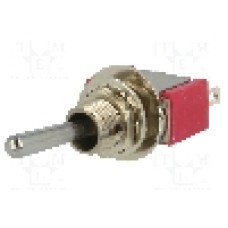 Intrerupator basculant, 2 pozitii, mod comutare ON-(ON), SPDT, C&K - 7108SYZQE Intrerupator basculant, 2 pozitii, mod comutare ON-(ON), SPDT, C&K - 7108SYZQE