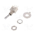 Intrerupator basculant, 2 pozitii, mod comutare ON-ON, SPDT, C&K - T101SHCQE Intrerupator basculant, 2 pozitii, mod comutare ON-ON, SPDT, C&K - T101SHCQE