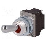 Intrerupator basculant, 2 pozitii, mod comutare ON-(ON), SPDT, HONEYWELL - 1MT1-8 Intrerupator basculant, 2 pozitii, mod comutare ON-(ON), SPDT, HONEYWELL - 1MT1-8