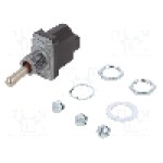 Intrerupator basculant, 2 pozitii, mod comutare (ON)-ON, SPDT, HONEYWELL - 1NT1-8