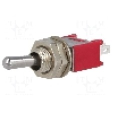 Intrerupator basculant, 2 pozitii, mod comutare ON-ON, SPDT, IC SWITCHES - IC1102T2B1M1QE Intrerupator basculant, 2 pozitii, mod comutare ON-ON, SPDT, IC SWITCHES - IC1102T2B1M1QE