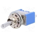 Intrerupator basculant, 2 pozitii, mod comutare ON-ON, SPDT, MIYAMA - MS-500A-B Intrerupator basculant, 2 pozitii, mod comutare ON-ON, SPDT, MIYAMA - MS-500A-B