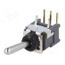 Intrerupator basculant, 2 pozitii, mod comutare ON-ON, SPDT, NKK SWITCHES - B12AH Intrerupator basculant, 2 pozitii, mod comutare ON-ON, SPDT, NKK SWITCHES - B12AH