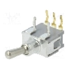 Intrerupator basculant, 2 pozitii, mod comutare ON-(ON), SPDT, Nidec Copal Electronics - ATE1F-5M3-10-Z Intrerupator basculant, 2 pozitii, mod comutare ON-(ON), SPDT, Nidec Copal Electronics - ATE1F-5M3-10-Z