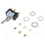 Intrerupator basculant, 2 pozitii, mod comutare ON-ON, SPDT, Nidec Copal Electronics - ET115D10-Z Intrerupator basculant, 2 pozitii, mod comutare ON-ON, SPDT, Nidec Copal Electronics - ET115D10-Z