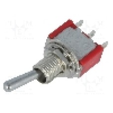 Intrerupator basculant, 2 pozitii, mod comutare ON-(ON), SPDT, {{Producator}} - 