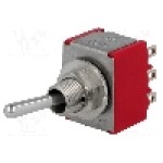 Intrerupator basculant, 3 pozitii, mod comutare ON-OFF-ON, 3P3T, C&K - 7303SYZQE Intrerupator basculant, 3 pozitii, mod comutare ON-OFF-ON, 3P3T, C&K - 7303SYZQE