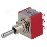 Intrerupator basculant, 3 pozitii, mod comutare ON-OFF-ON, 3P3T, IC SWITCHES - IC3201T1B1M1QE Intrerupator basculant, 3 pozitii, mod comutare ON-OFF-ON, 3P3T, IC SWITCHES - IC3201T1B1M1QE