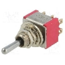 Intrerupator basculant, 3 pozitii, mod comutare ON-OFF-ON, DP3T, C&K - 7203SYZQE