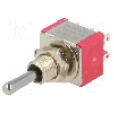 Intrerupator basculant, 3 pozitii, mod comutare ON-OFF-ON, DP3T, IC SWITCHES - IC2201T1B1M1QE