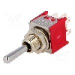 Intrerupator basculant, 3 pozitii, mod comutare ON-OFF-ON, DP3T, IC SWITCHES - IC2202T1B1M1QE Intrerupator basculant, 3 pozitii, mod comutare ON-OFF-ON, DP3T, IC SWITCHES - IC2202T1B1M1QE