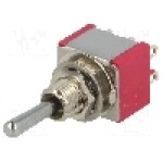 Intrerupator basculant, 3 pozitii, mod comutare (ON)-OFF-(ON), DP3T, IC SWITCHES - IC2401T1B1M1QE Intrerupator basculant, 3 pozitii, mod comutare (ON)-OFF-(ON), DP3T, IC SWITCHES - IC2401T1B1M1QE