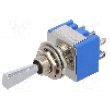 Intrerupator basculant, 3 pozitii, mod comutare ON-OFF-(ON), DP3T, MIYAMA - MS-500I-F