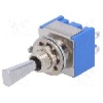 Intrerupator basculant, 3 pozitii, mod comutare (ON)-OFF-(ON), DP3T, MIYAMA - MS-500J-F Intrerupator basculant, 3 pozitii, mod comutare (ON)-OFF-(ON), DP3T, MIYAMA - MS-500J-F