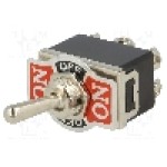 Intrerupator basculant, 3 pozitii, mod comutare ON-OFF-ON, DP3T, NINIGI -  Intrerupator basculant, 3 pozitii, mod comutare ON-OFF-ON, DP3T, NINIGI -