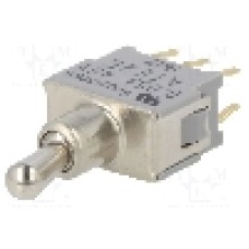 Intrerupator basculant, 3 pozitii, mod comutare ON-OFF-ON, DP3T, Nidec Copal Electronics - ATE2E-2M3-10-Z Intrerupator basculant, 3 pozitii, mod comutare ON-OFF-ON, DP3T, Nidec Copal Electronics - ATE2E-2M3-10-Z