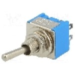 Intrerupator basculant, 3 pozitii, mod comutare ON-OFF-ON, DP3T, {{Producator}} - 