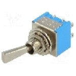 Intrerupator basculant, 3 pozitii, mod comutare ON-OFF-ON, DP3T, {{Producator}} - TSM-203-F1 Intrerupator basculant, 3 pozitii, mod comutare ON-OFF-ON, DP3T, {{Producator}} - TSM-203-F1