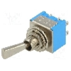 Intrerupator basculant, 3 pozitii, mod comutare ON-OFF-ON, DP3T, {{Producator}} - TSM-203-F1