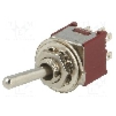 Intrerupator basculant, 3 pozitii, mod comutare ON-OFF-ON, DP3T, {{Producator}} - TSSM2032A1