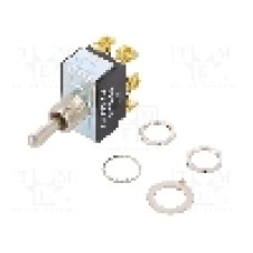 Intrerupator basculant, 3 pozitii, mod comutare ON-OFF-ON, DPDT, HONEYWELL - 12TS15-1