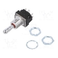 Intrerupator basculant, 3 pozitii, mod comutare (ON)-OFF-(ON), DPDT, HONEYWELL - 2MT1-7