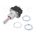 Intrerupator basculant, 3 pozitii, mod comutare ON-OFF-ON, DPDT, HONEYWELL - 2MT2-1